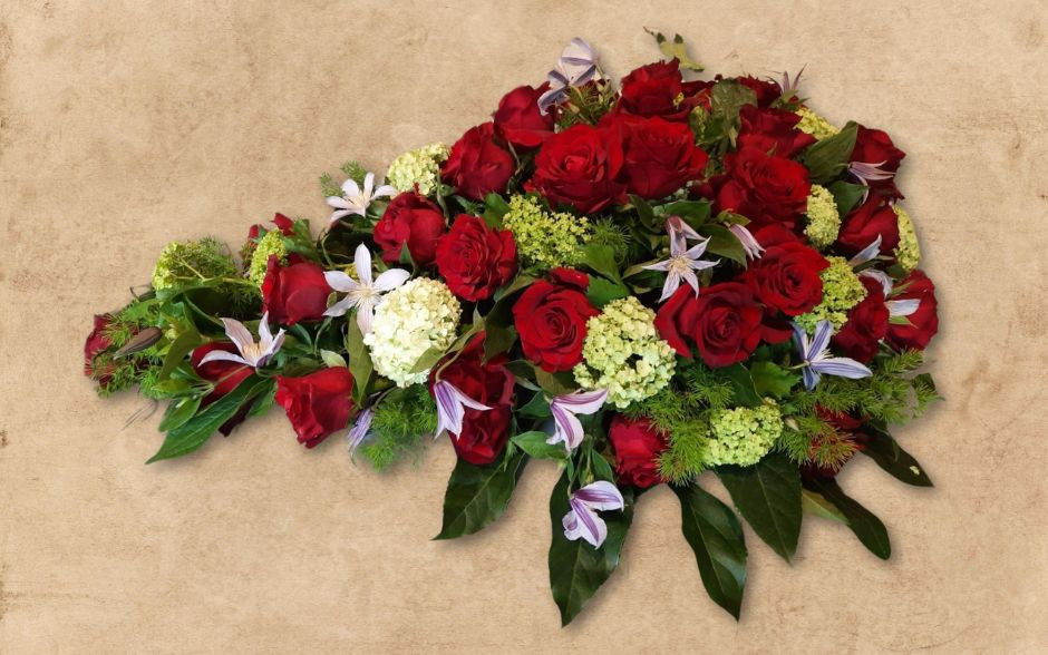 Rood modern rouw rozen