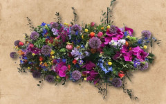 Veldbloem modern rouw